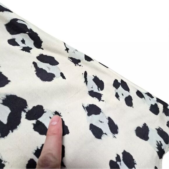 *Lafayette 148* New York 💯 SILK Amanda Print Flare Midi Dress Cheetah Womens 16 - Picture 12 of 12